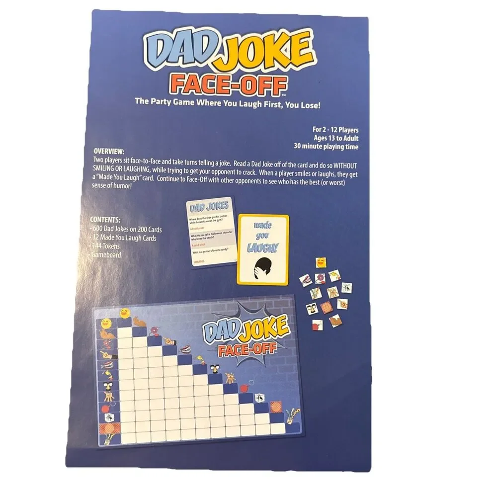 Ultra Pro 2018 Dad Joke Face Off Card Game Ages 13+ 2-12 Players COMPLETE